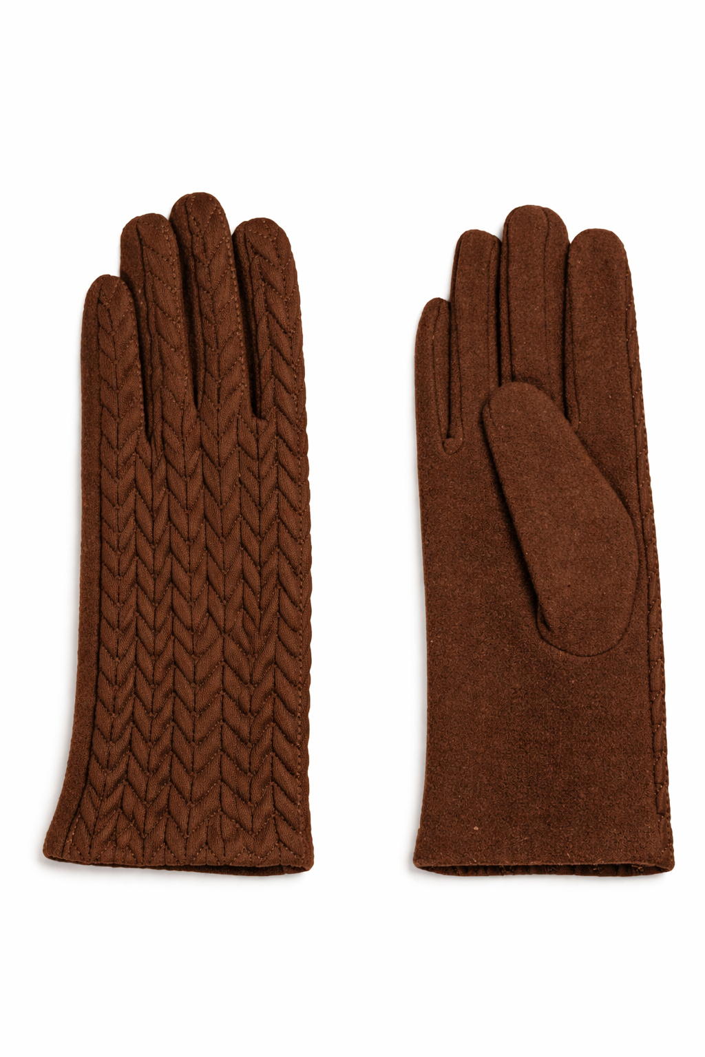 GUANTO TESSUTO TINA UNITA,100%PL ,MADE IN PRC                        - BROWN